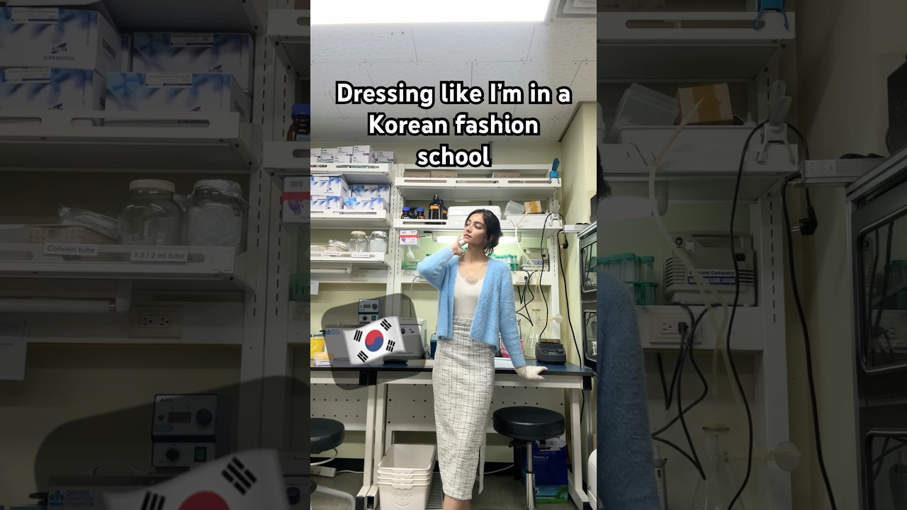 🇰🇷Dressing like I’m in a Korean fashion school #korea #vlog #fashion #outfitideas #outfit #ootd