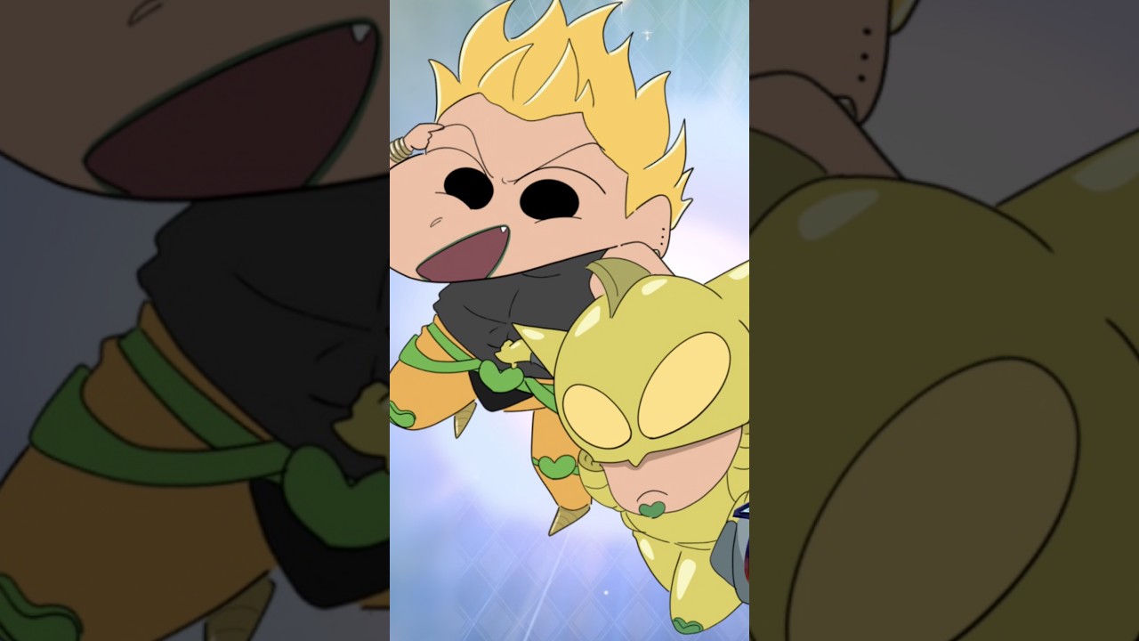 【オラドラ】DIO様がクレヨンしんちゃんに!?ジョジョの奇妙な冒険コラボ風イラスト描いてみた