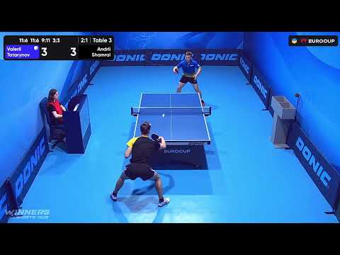 10:45 Valerii Tatarynov - Andrii Shamrai 03.08.2023 TT Euro.Cup Ukraine Star. Table 3