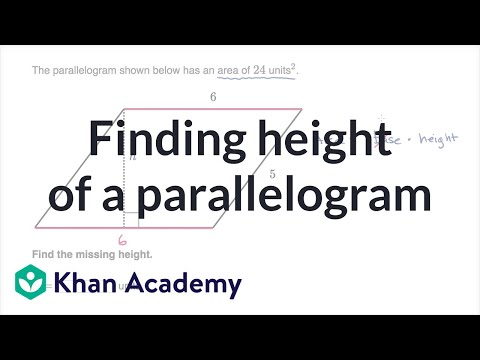 Area parallelogram Find the