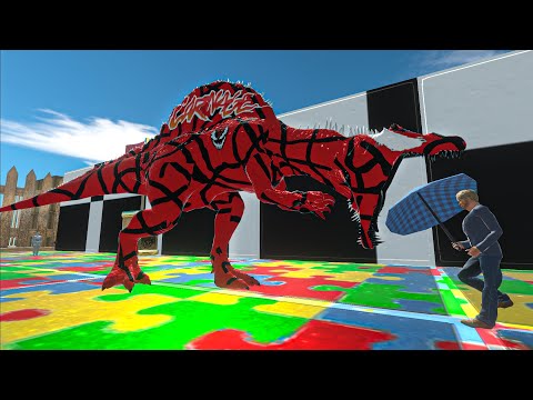 ⚡CARNAGE SPINOSAURUS CO-OP DEATH RUN WITH PULSE BLASTER⚡- Animal Revolt Battle Simulator