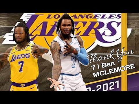 BEN MCLEMORE SEASON HIGHLIGHTS 2020-2021 I LAKERS I BOUNCE BACK STRONGER I THANK YOU BEN