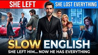 She Left Him for a Millionaire — Then Lost Everything | Easy English Listening Practice (A1-A2)