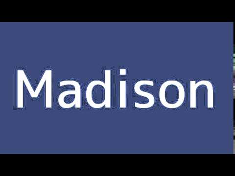 How to say Madison in Spanish