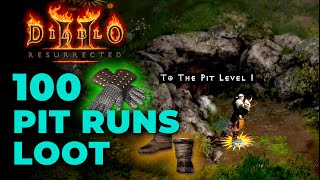 Summon Necro - 2 rare finds in the Pit! - 100 Pindle &amp; Pit runs Diablo 2 Resurrected