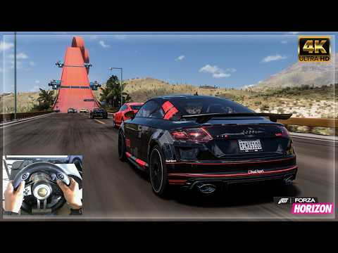 Audi TT RS Coupe - Hot Wheels Race - Forza Horizon 5 | Steering Wheel Gameplay