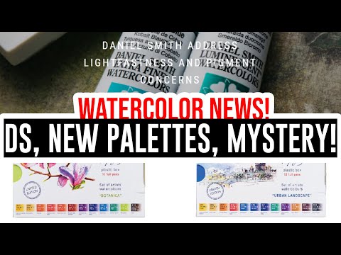 Watercolor News 🎨- DS Kerfuffle, Mystery Listing and New Nevskaya Palitra Palettes!!