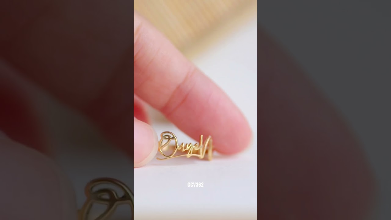 Nhẫn vàng khắc tên bạn 🌷 #cantho #nhanvang #khacten #trangsứcvàngbạc #namering