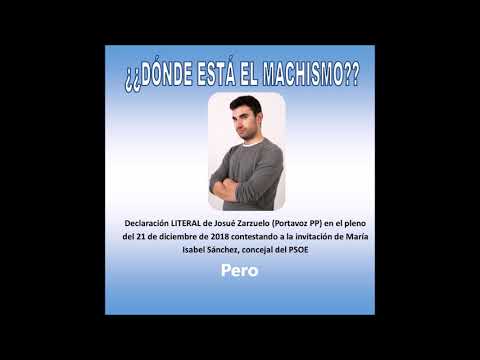 machismo??? El PSOE no sabe ya ni que inventarse para huir