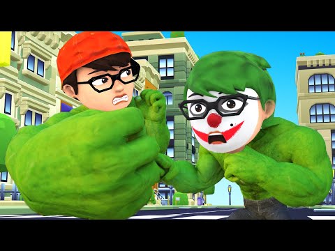 Good Nick Transform NickHulk Hero vs NickHulk Joker Save Father - Scary Teacher 3D Sad Story