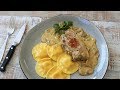 Pork cutlets with cream and mushroom sauce | French Bistro Recipes