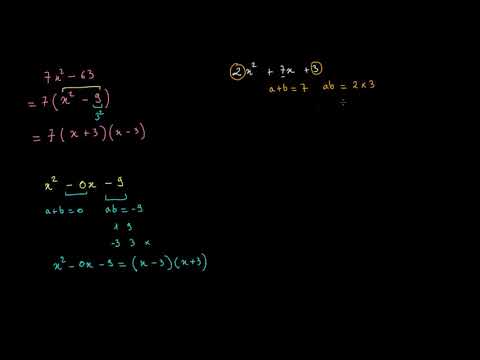 Méthode pour factoriser un trinôme du second degré 2e partie