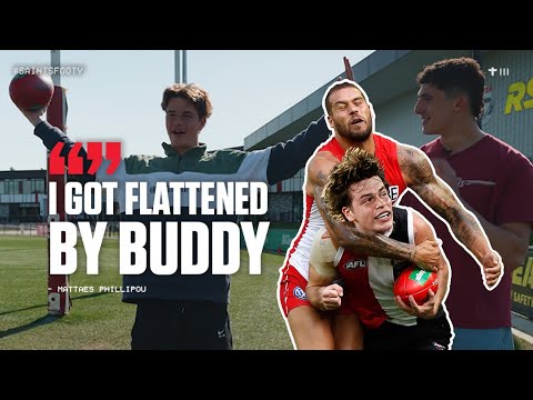 Buddy Franklin FLATTENED Me! | Take a Walk with Mattaes Phillipou & Anthony Caminiti