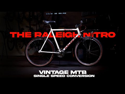 Old School Mountain Bike Single Speed Conversion - Raleigh Nitro