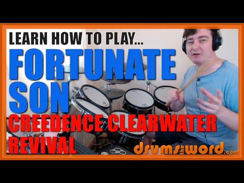★ Fortunate Son (Creedence Clearwater Revival) ★ Drum Lesson PREVIEW | How To Play Song (Clifford)