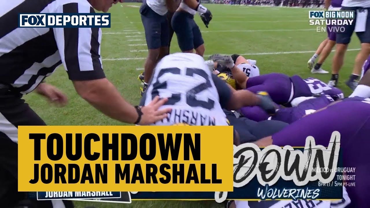 🏈 TOUCHDOWN JORDAN MARSHALL | Michigan Wolverines 7–0 Northwestern Wildcats | College Football 2025