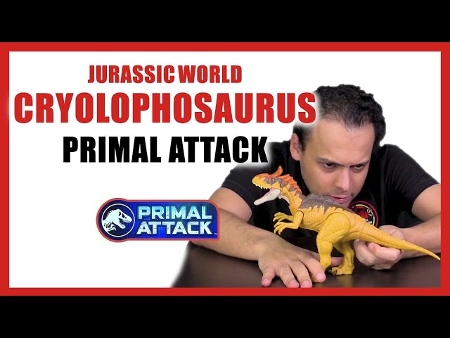 Vídeo relacionado con Mattel Jurassic World Rugido Salvaje Criolofosaurio Figura de acción de Dinosaurio con Sonidos, ataques y Luces; escanea el código para Disfrutar del Juego Digital, JKL80