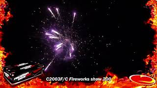 SLOŽENÝ OHŇOSTROJ FIREWORKS SHOW 200 RAN 30 mm