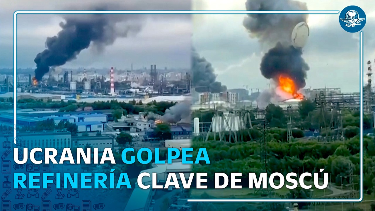 Ucrania lanza masivo ataque con drones contra Moscú y golpea una importante refinería