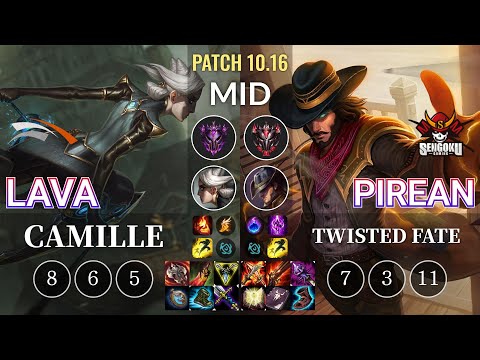 HLE Lava Camille vs SG Pirean Twisted Fate Mid - KR Patch 10.16