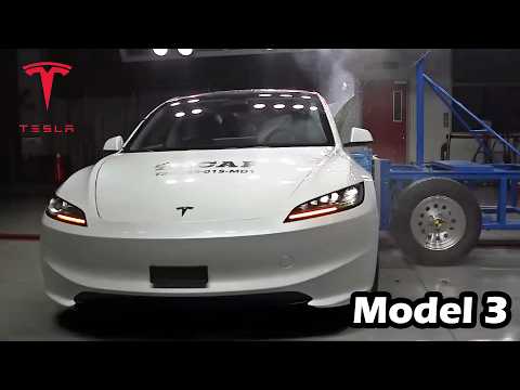 2025 Tesla MODEL 3 crash & safety test