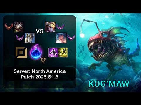 Kog'Maw APC + Galio vs Ezreal + Sona - NA GrandMaster - Patch 25.S1.3