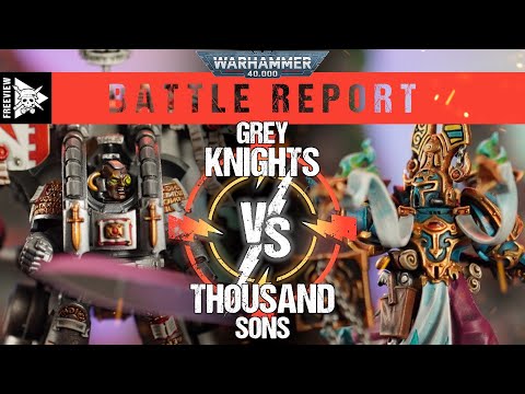 Grey Knights vs Thousand Sons 2000pts | Warhammer 40,000 Battle Report