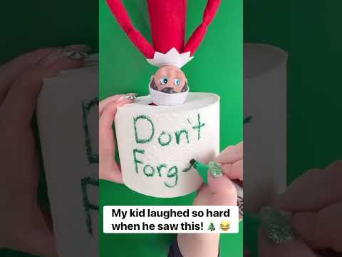 Cute Elf on the shelf idea #reels #christmas #elfontheshelfideas
