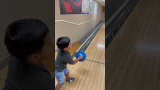 Son goes bowling for the first time #shorts