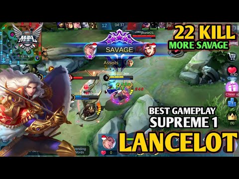 5x SAVAGE| Gameplay TERKEREN LANCELOT, DAMAGENYA GAK ADA OBAT By Evos Jeje.- Mobile Legends