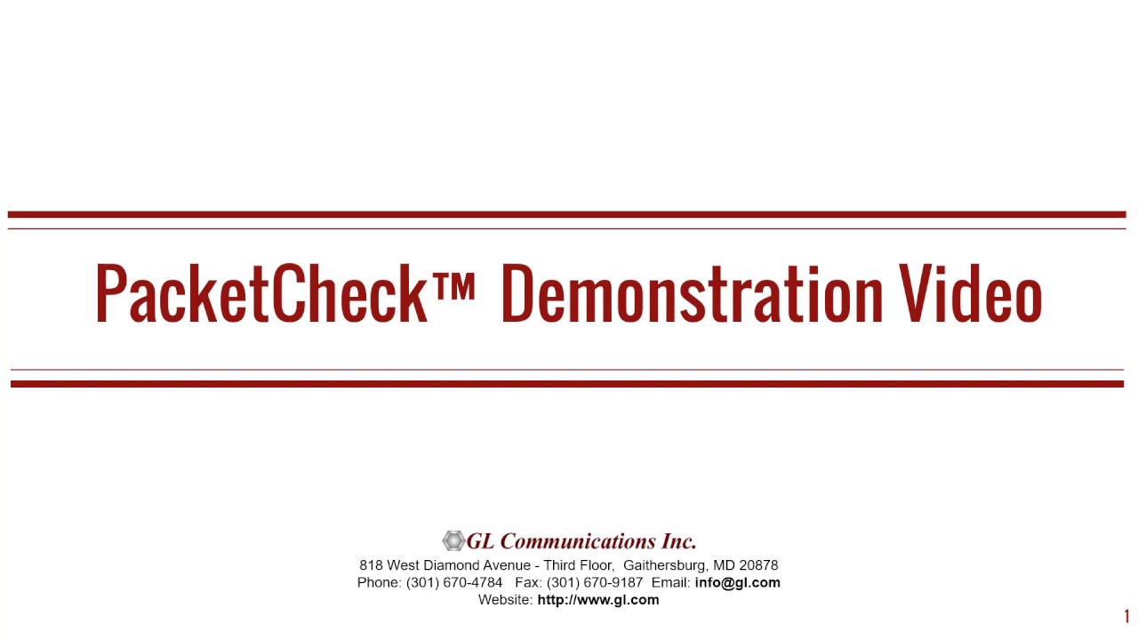 PacketCheck™ - BERT