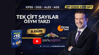 Tek Çift Sayı Soruları (Ösym Tarzı)  | 6.Gün | 30 Günde +15 Net Matema