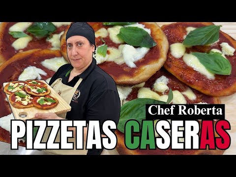 PIZZETAS CASERAS Como en Panaderia: Receta Original Italiana🍕🇮🇹 con Chef Roberta || Aroma Roma