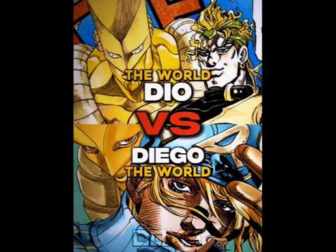 DIO Vs Diego (The World) #jojo #anime #edit #dio #diego #1v1 #vs #jjba #theworld #amv #debate #fyp