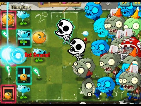 PLANTS VS ZOMBIES 2 PINATA PARTY CITRON SNOW PEA LIGHTNING REED POTATO MINE E.M.PEACH