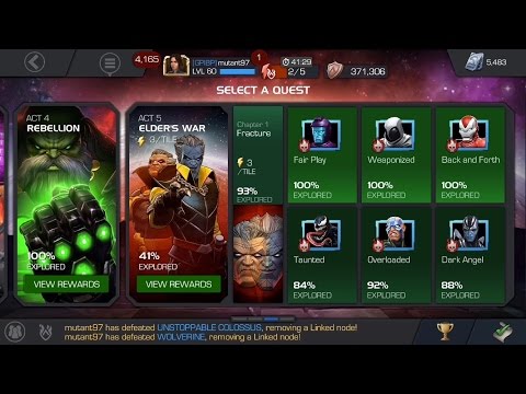 Act 5 100% Boss Clears (1.1, 1.2, 1.3) | Marvel Contest of Champions