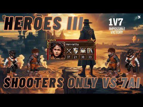 INSANE Heroes 3 Challenge: Tier 1 Ranged ONLY Wins 200% Difficulty vs 7 Opponents!