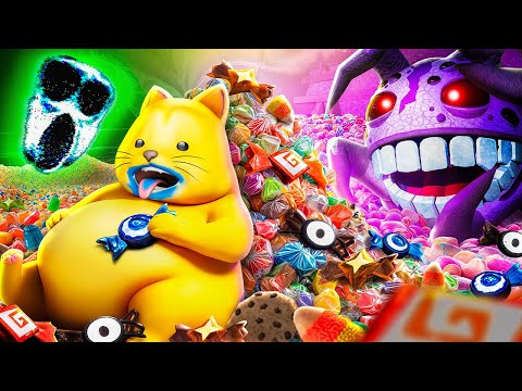 DOORS All The CANDY YOU CAN EAT Challenge! (Trick-or-Treat)