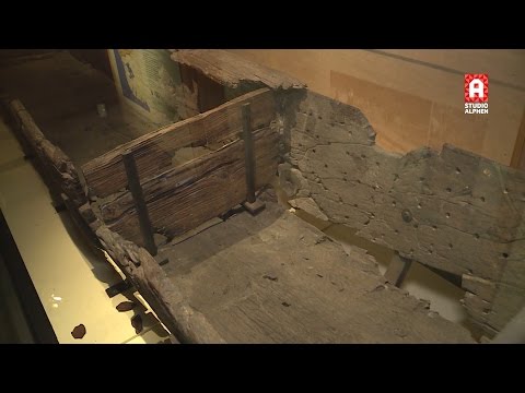 Zwammerdam-schepen tentoongesteld in themapark Archeon in Alphen aan den Rijn