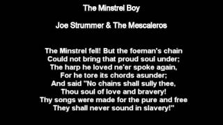 The Minstrel Boy - Joe Strummer &amp; The Mescaleros