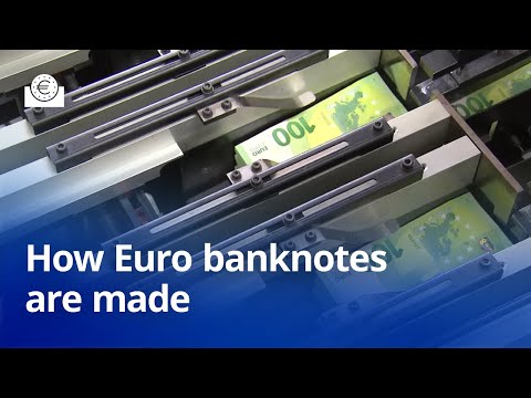 How euro banknotes are produced