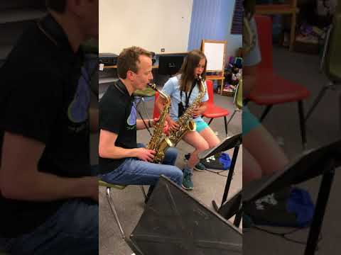 Interplay 2018 Michael Zsoldos with student Sadie Ross swing lesson