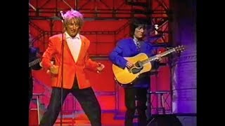 Rod Stewart &amp; Ron Wood on Late Night, April 29, 1993 (full, stereo)