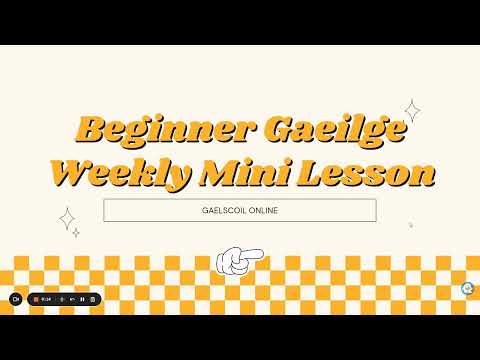 Beginner Irish Language Lesson 01