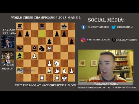 Caruana says no to Bishop f4 || Carlsen - Caruana World Championship: Game Two