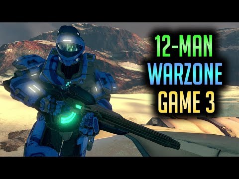 Two Stacked 12-Man Teams Play Each Other: Game 3 - Halo 5 Warzone