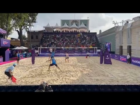 Tlaxcala 2023 - QF - USA vs POL - Partain/Benesh vs. Losiak/Bryl - Baseline View