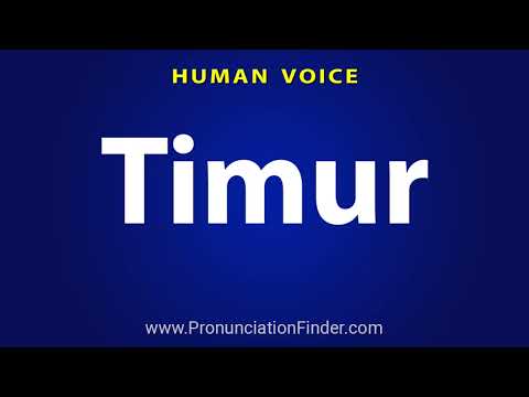 How To Pronounce Timur