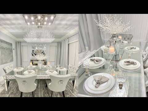 NEW GLAM DINING ROOM UPDATE | Budget friendly glam decor ideas