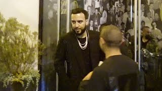 French Montana Exchanges Numbers With A Sexy Girl After Dinner At Catch